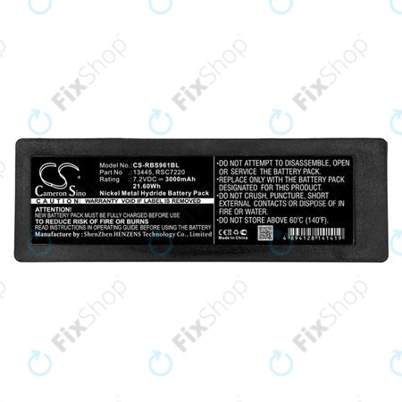 Akkumulátor Scanreco 590, Cifa, Effer, 3000mAh, Ni-MH, 7.2V, RSC7220, HQ