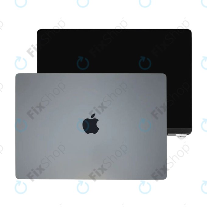 LCD kijelző MacBook Air 13", A3113 (2024), első üveggel és fedéllel, Space Gray, 661-40278, Genuine Apple