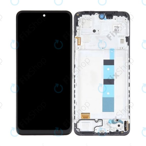 Xiaomi Redmi Note 12 - LCD Kijelző + Érintőüveg + Keret (Black) OLED