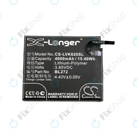 Akkumulátor Lenovo K6 Power, 4000mAh, Li-Pol, 3.85V, BL272, HQ