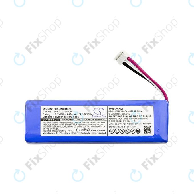 JBL Charge 2, Charge 2+, Charge 3 (2015) - Akkumulátor Li-Pol 6000mAh HQ