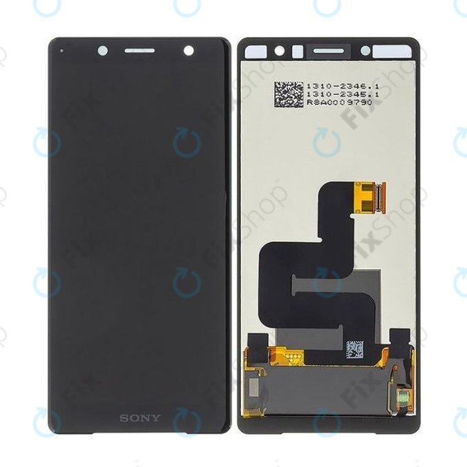 Sony Xperia XZ2 Compact - LCD Kijelző + Érintőüveg (Black) - 1313-0914 Genuine Service Pack