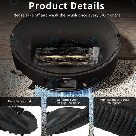 Xiaomi Dreame X50 Ultra, L40s Pro Ultra, Mova V50 Ultra, P60 - Fő kefék