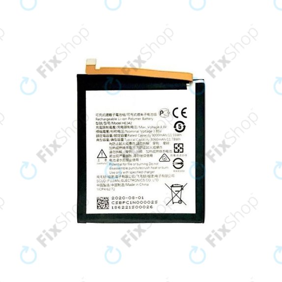 Nokia 7.1, 5.1 Plus, 6.1 Plus (Nokia X6) - Akkumulátor HE342 3000mAh
