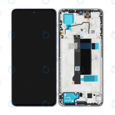 Xiaomi Redmi Note 13 Pro 5G 2312DRA50C - LCD Kijelző + Érintőüveg + Keret (Midnight Black) - 5600030N1600 Genuine Service Pack