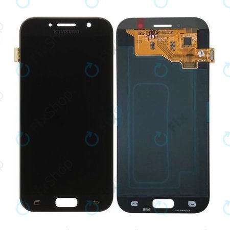 Samsung Galaxy A5 A520F (2017) - LCD Kijelző + Érintőüveg (Black Sky) - GH97-19733A, GH97-20135A Genuine Service Pack