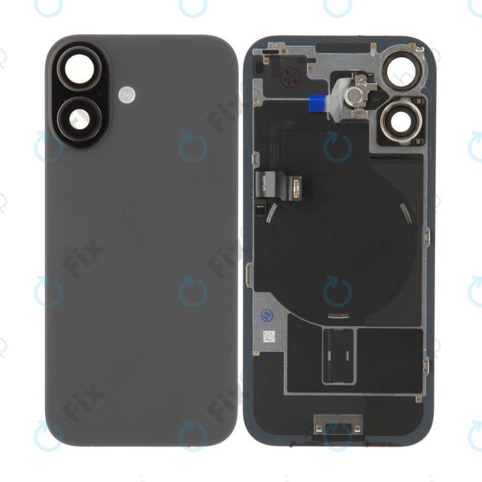 Hátsó ház üveg iPhone 17 készülékhez, Black, Pulled A