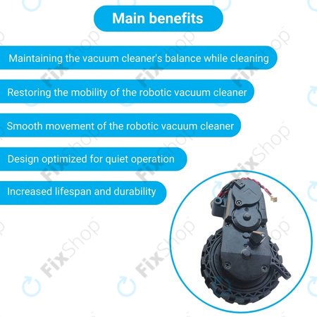 Ecovacs Deebot N-series, T-series, Ozmo-series - Kerék Motorral (Bal)