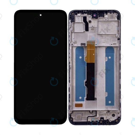 Motorola Moto G42 XT2233 - LCD Kijelző + Érintőüveg + Keret (Black) OLED