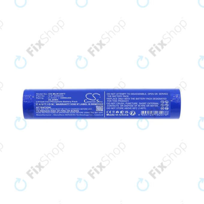 Akkumulátor Maglite ML125, ML150LR, ML150LRX, 3200mAh, LiFePO4, 6.4V, ILIF-3006526, HQ