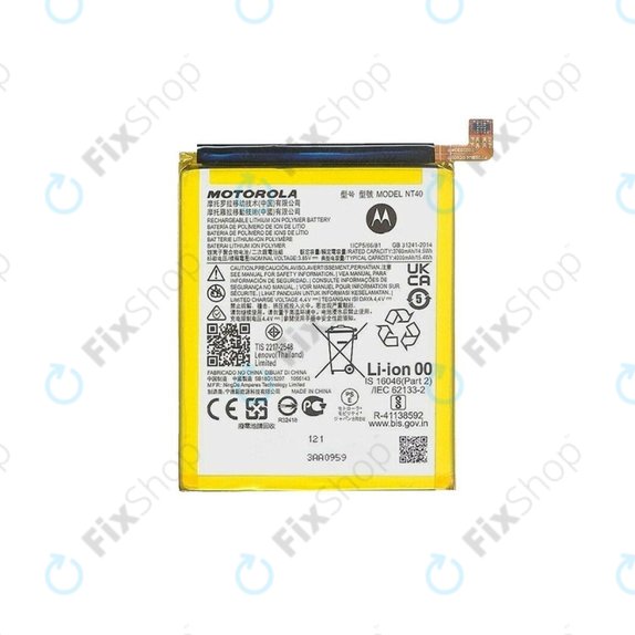 Motorola Moto E20 XT2155-3 - Akkumulátor NT40 4000mAh - SB18D15207 Genuine Service Pack