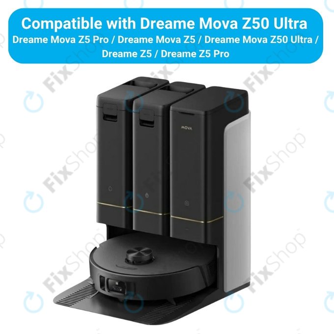 Pótalkatrész készlet Dreame Mova Z50 Ultra, Z5, Z5 Pro (1x Főkefe, 2x Szűrő, 2x Oldalkefe)