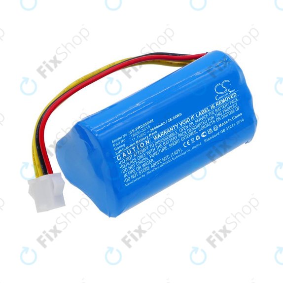 Akkumulátor CleanMate S460, Pure Clean PUCRC25, 2600mAh, Li-Ion, 11.1V, 18650-3S15, HQ