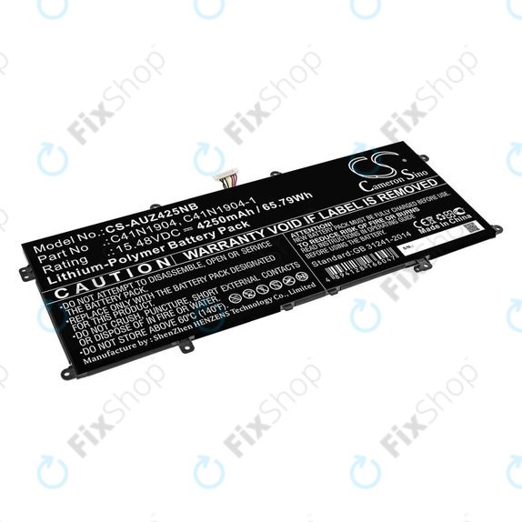 Akkumulátor Asus Zenbook 13, Zenbook 14, 4250mAh, Li-Pol, 15.48V, C41N1904, HQ