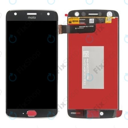 Motorola Moto X4 XT1900 - LCD Kijelző + Érintőüveg (Super Black) - 01019484002W Genuine Service Pack