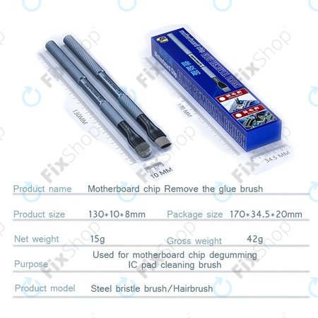 Mechanic - Acélkefe PCB/BGA tisztításhoz IC padokhoz és ragasztó eltávolításhoz