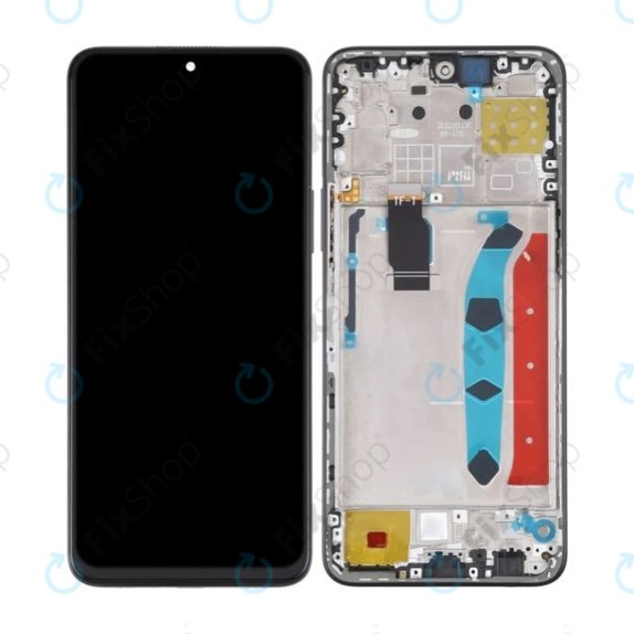 Honor X8 - LCD Kijelző + Érintőüveg + Keret (Midnight Black) TFT