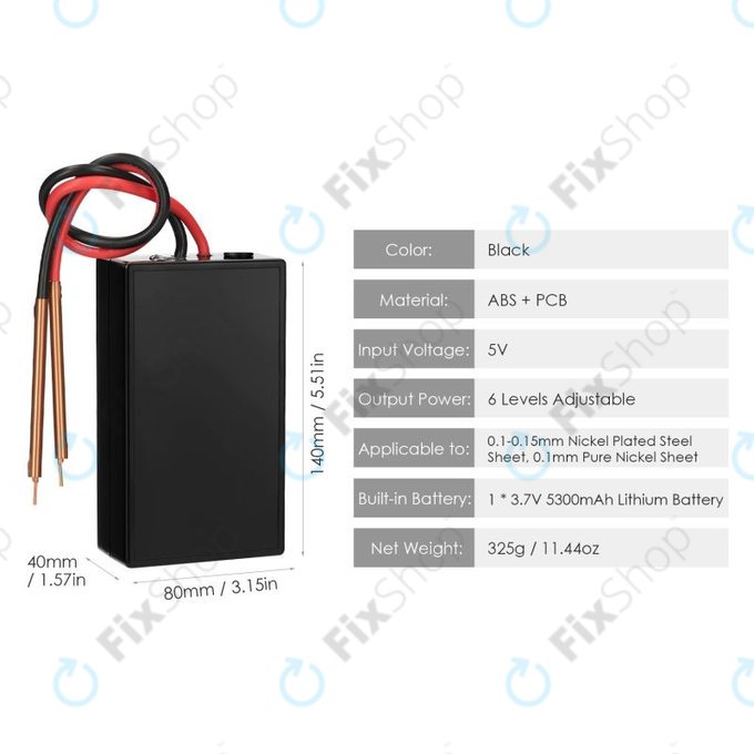 Mini SW - Hordozható Állítható Ponthegesztőgép (5300mAh)