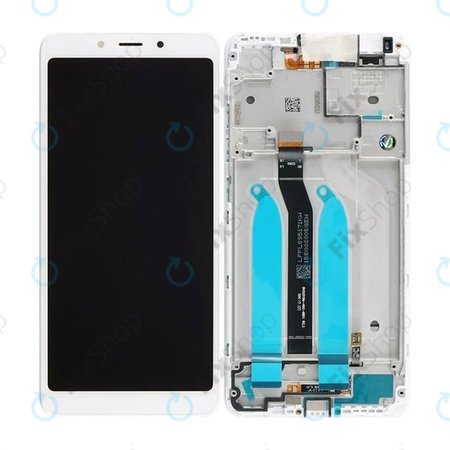 Xiaomi Redmi 6, Redmi 6A - LCD Kijelző + Érintőüveg + Keret (White) - 560410028033 Genuine Service Pack