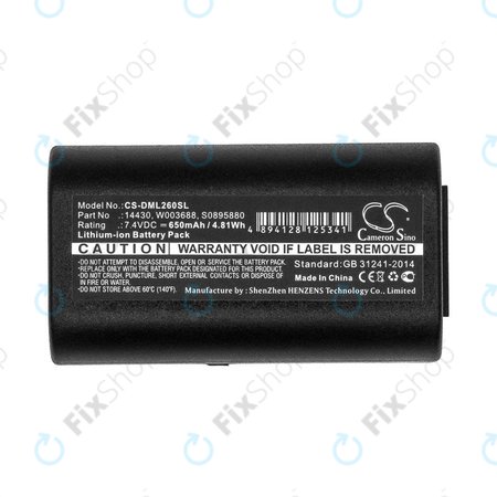 Akkumulátor Dymo 260, 280, 650, 650mAh, Li-Ion, 7.4V, 14430, HQ