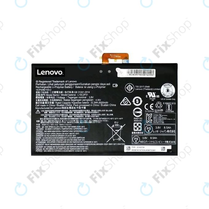 Lenovo Yoga Book YB1-X90L - Akkumulátor L15C2P31 8500mAh - 77055339 Genuine Service Pack