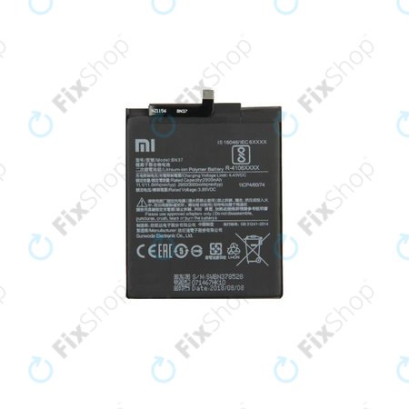 Xiaomi Redmi 6, 6A - Akkumulátor BN37 3000mAh - 46BN37W02093, 46BN37A06003 Genuine Service Pack