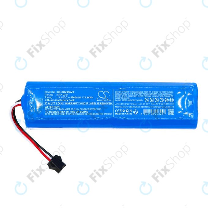 Akkumulátor Sencor SRV 9350WH, 5200mAh, Li-Ion, 14.4V, SRX 9301, HQ