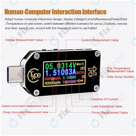Joy-it JT-TC66C - Többfunkciós Multiméter (USB-C)
