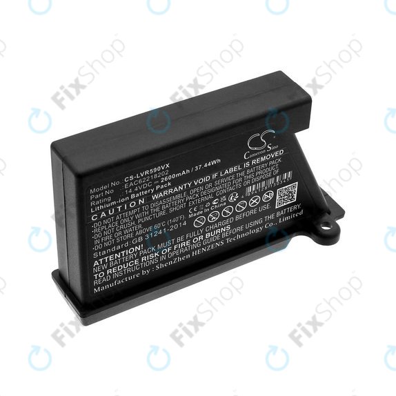 Akkumulátor LG Hombot, LG VR, EAC62218202, Li-ion, 14.4V, 2600mAh, HQ