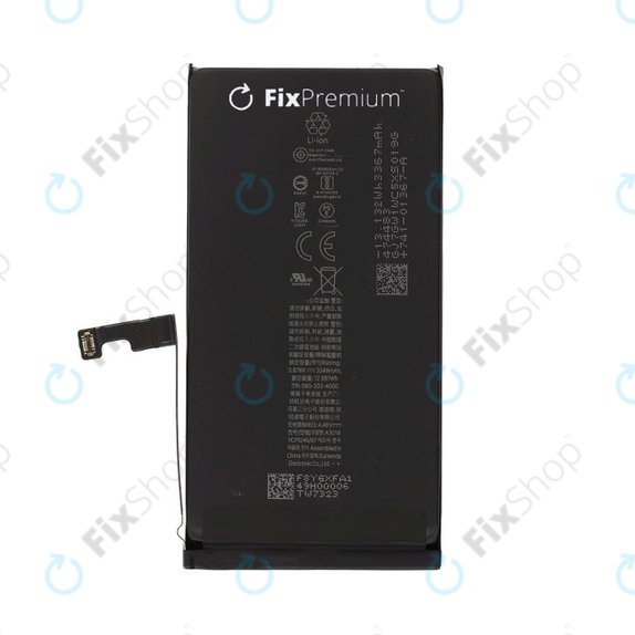 Akkumulátor iPhone 15, 3349mAh, A3018, FixPremium
