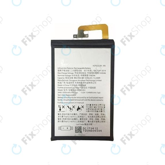Blackberry Keyone - Akkumulátor BAT-63108-003, 1ICP5/51/81 3505mAh