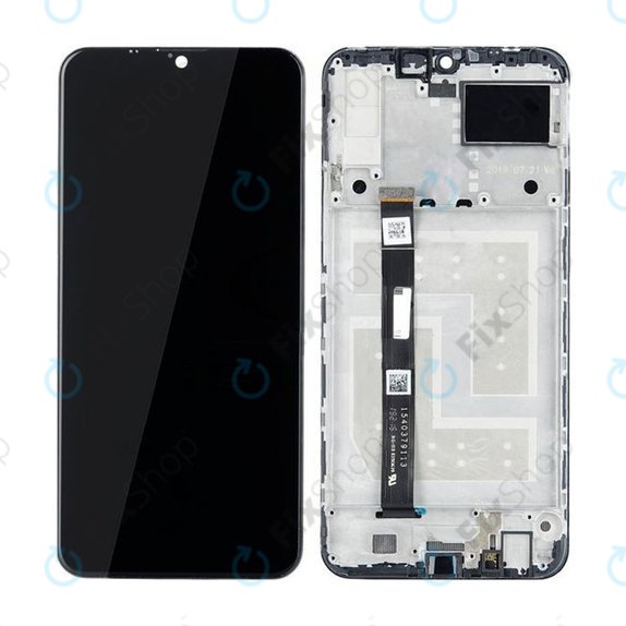 Lenovo K10 Note - LCD Kijelző + Érintőüveg + Keret (Black) TFT