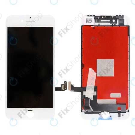 Apple iPhone 8 - LCD Kijelző + Érintőüveg + Keret (Fehér) - Genuine Service Pack 661-08934, 661-09081