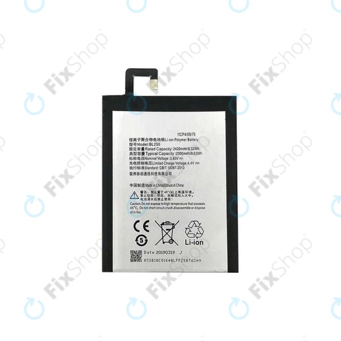 Lenovo VIBE S1 - Akkumulátor BL250 2500mAh