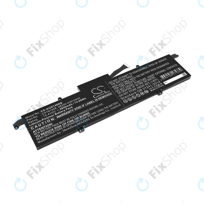Akkumulátor Asus ROG Zephyrus G14 Ga401, 4850mAh, Li-Pol, 15.4V, C41N1908, HQ