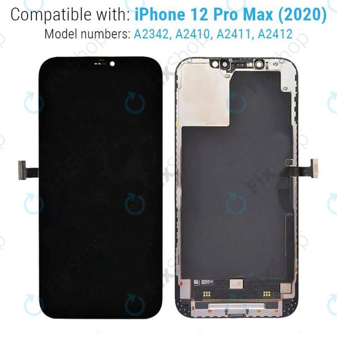 Apple iPhone 12 Pro Max - LCD Kijelző + Érintőüveg + Keret Hard OLED FixPremium