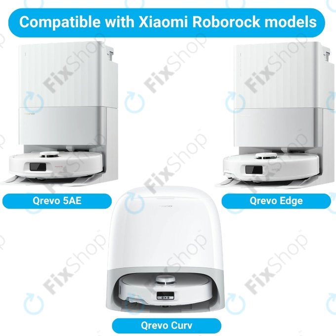 Pótalkatrész készletXiaomi Roborock Qrevo, Qrevo Curv, Qrevo Edge, Qrevo 5AE (2x Főkefe, 4x Szűrő, 4x Oldalkefe, 8x Felmosórongy, 4x Porzsák)