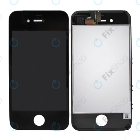 Apple iPhone 4S - LCD Kijelző + Érintőüveg + Keret (Black) TFT