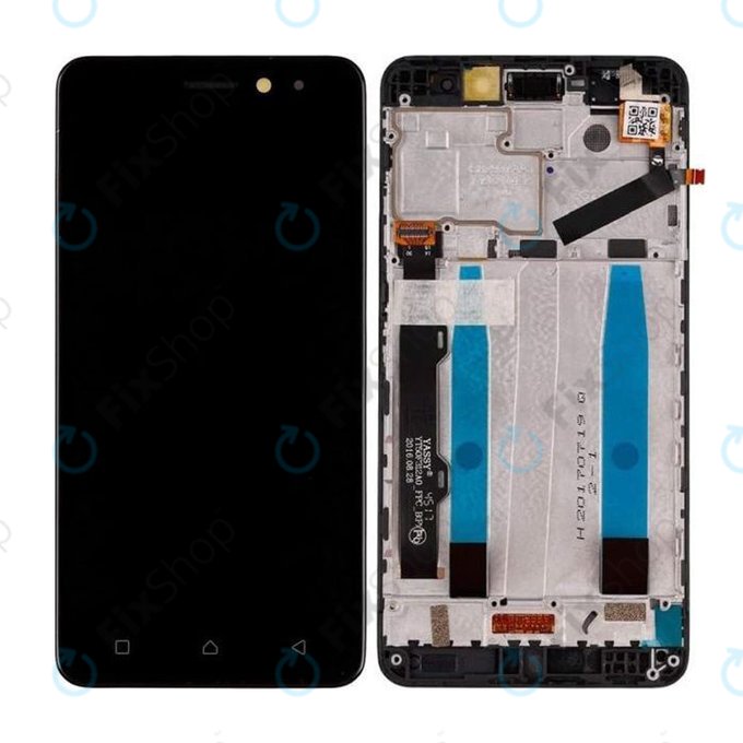 Lenovo K6 K33a48, K6 Power - LCD Kijelző + Érintőüveg + Keret (Black) TFT