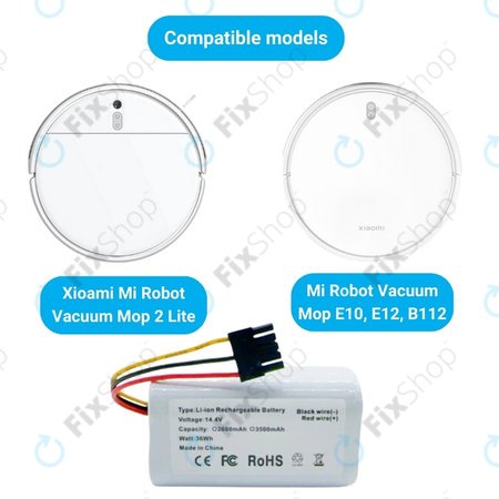 Xioami Mi Robot Vacuum Mop 2 Lite, E10 - Akkumulátor N011-4S1P Li-Ion 14.4V 2600mAh