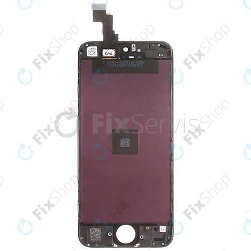 Kijelző iPhone 5C, Black, Érintőüveg kerettel