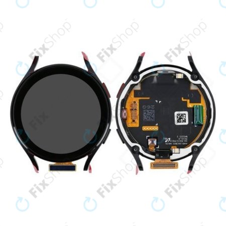 Samsung Galaxy Watch 5 44mm R915 - LCD Kijelző + Érintőüveg + Keret (Graphite) - GH82-30043A Genuine Service Pack