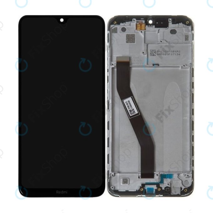 Xiaomi Redmi 8, Redmi 8A - LCD Kijelző + Érintőüveg + Keret (Onyx Black) - 5600040C3I00 Genuine Service Pack