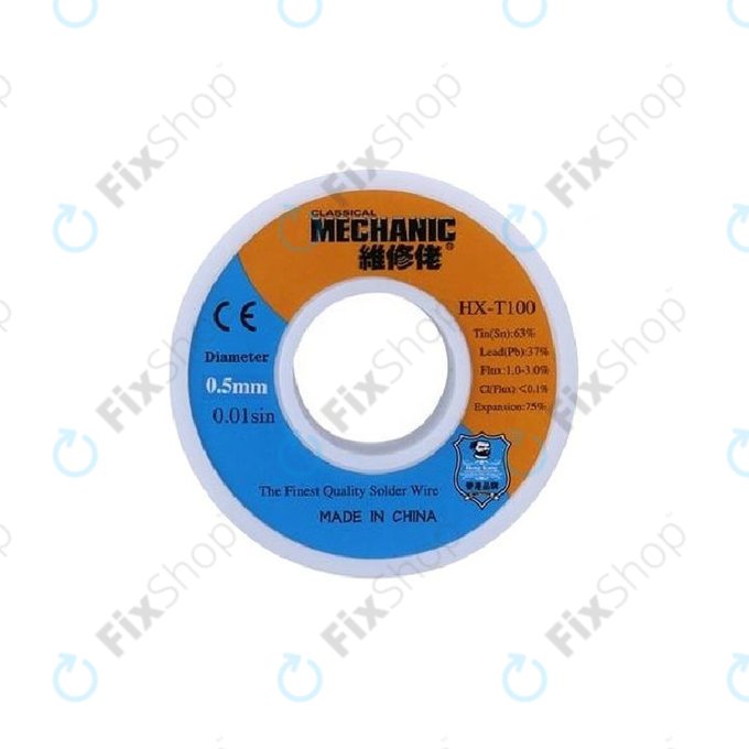 Mechanic HX-T100 - Forrasztóhuzal Sn/Pb - 0.5mm