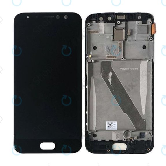 Asus Zenfone 4 Selfie Pro ZD552KL - LCD Kijelző + Érintőüveg + Keret (Deepsea Black) - 90AZ01M7-R20010, 90AZ01M7-R20011 Genuine Service Pack