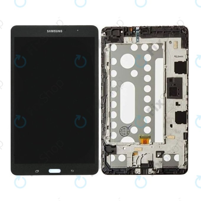 Samsung Galaxy Tab 4 Pro 8.4 T320 - LCD Kijelző + Érintőüveg + Keret (Black) - GH97-15556B Genuine Service Pack