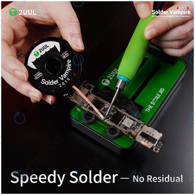 Nagy sűrűségű ónszippantó szalag, Solder Vampire, 2UUL DW16, egyedi csomagolás, 10 tekercs/doboz