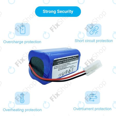 Xiaomi Essential (Mijia G1), Flyco FC-series, myVacBot SN500, Panasonic MC-series, Phicomm X3, Puppy R-series - Akkumulátor Li-026418 Li-Ion 14.8V 2600mAh