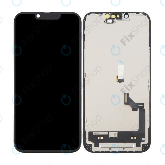 Kijelző In-Cell FHD iPhone 16e, Érintőüveg kerettel, FixPremium