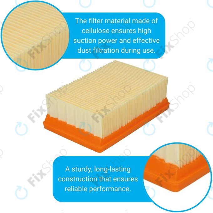 Kärcher WD-series, MV-series, KWD-series - Lapos Porszűrő